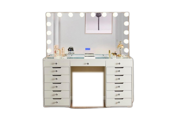 Grand Hollywood Vanity Set with Full-Width 59