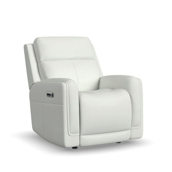 Alister Porcelain Leather Power Gliding Recliner