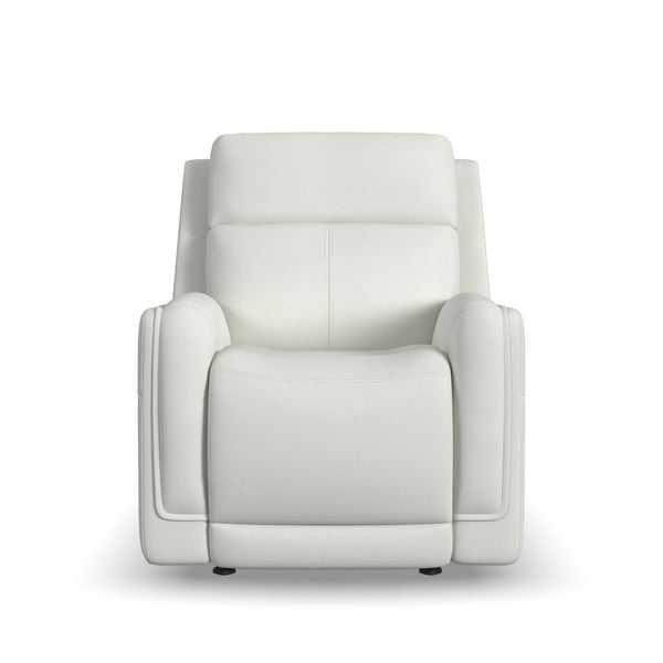 Alister Porcelain Leather Power Gliding Recliner with Power Headrest & Lumbar alternate view