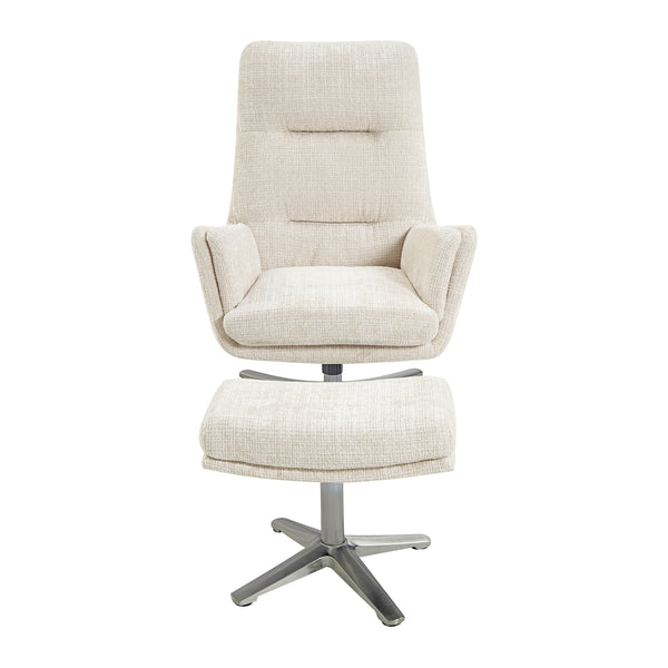 Parker Swivel Chair with Ottoman