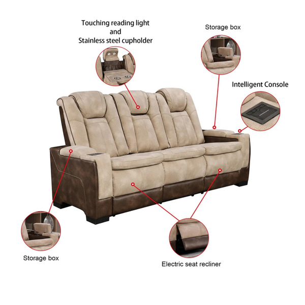 Rider Power Dual Power Recliner Sofa alternate view