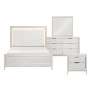 Asteria 4pc Bedroom Set (Queen Bed, Dresser, Mirror & Nightstand)