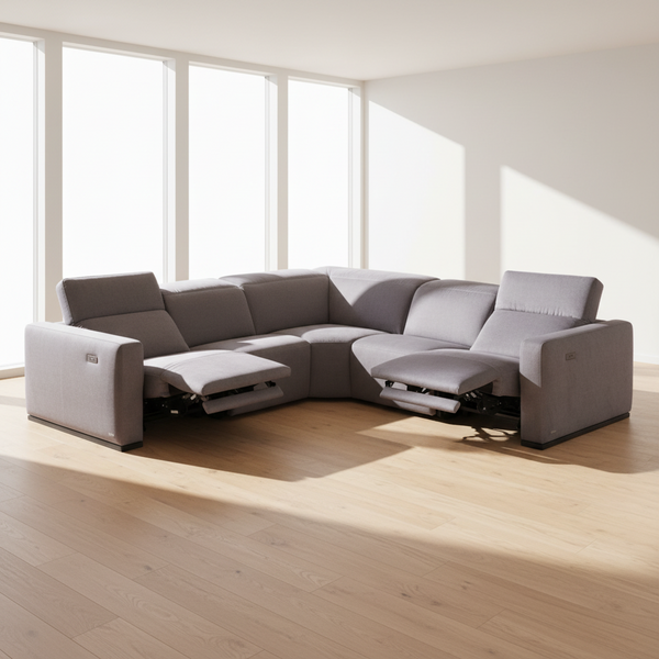 BALTIMORA Power Dual Recliner 5pc Sectional by Natuzzi alternate view