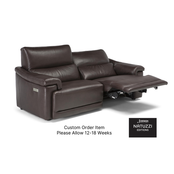 Brama Dual Power Reclining Loveseat By Natuzzi alternate view