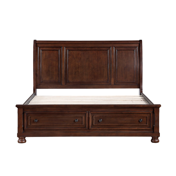 Magnolia Dark Cherry Sleigh Storage Bed alternate view