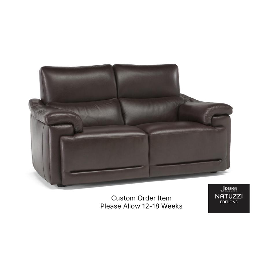 Brama Dual Power Reclining Loveseat By Natuzzi