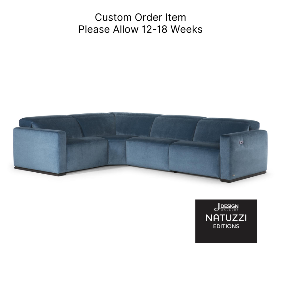 BALTIMORA Power Dual Recliner 4pc Sectional by Natuzzi