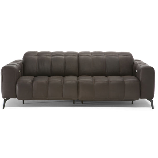 Natuzzi Editions Portento Leather Power Reclining Sofa with Adjustable Headrest