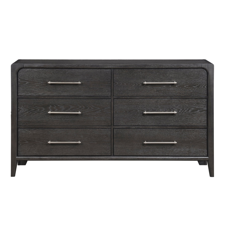 Onyx Black Dresser with Mirror