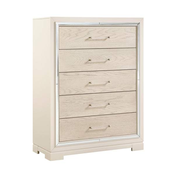 Opal Gray Glam 5-Drawer Chest alternate view