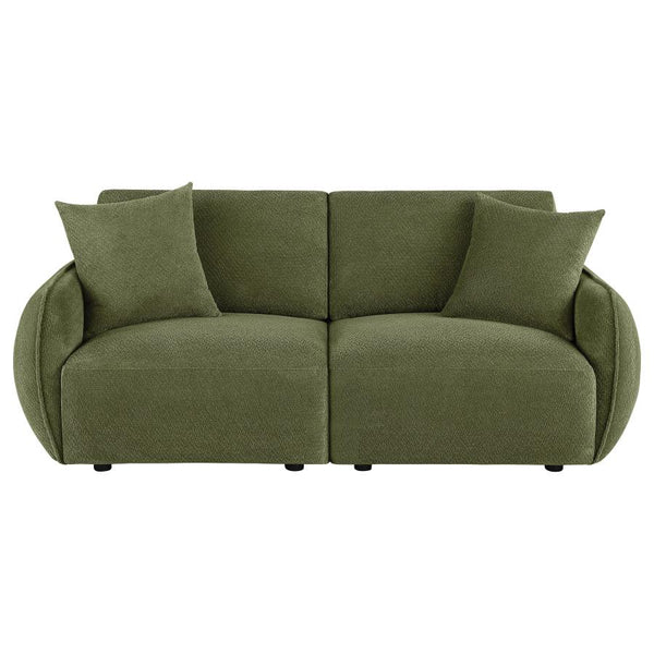 7th Street Modular Lounge Loveseat Green