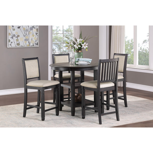 Regent 5-Piece Counter Set - Brown/Black alternate view