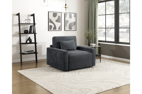 Stratus Dark Gray Convertible Sleeper Chair alternate view