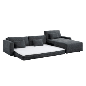 Stratus Dark Gray Sleeper Sectional with Chaise alternate view