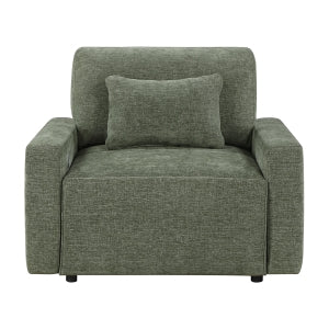 Stratus Green Convertible Sleeper Chair