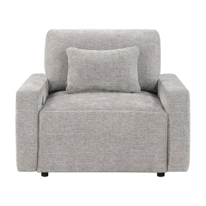 Stratus Gray Convertible Sleeper Chair