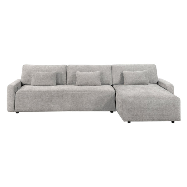 Cumulus 2-Piece Sectional with Convertible Queen Sleeper and RightSide Chaise
