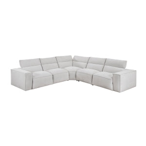 Zen 5-Piece Modular Power Reclining Sectional with Power Headrests