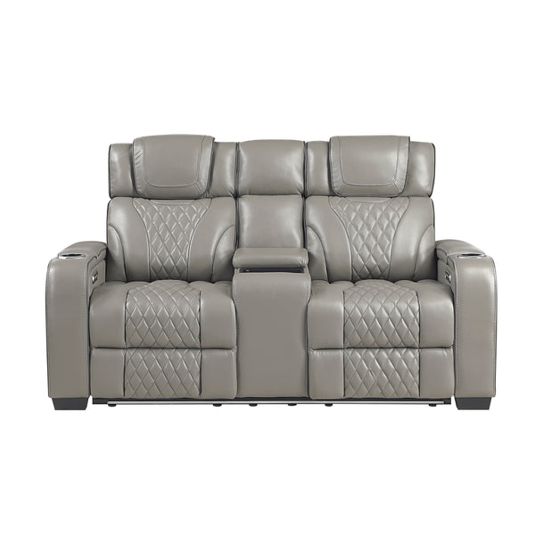 Apex Power Reclining Loveseat with Massage, Heat & LED