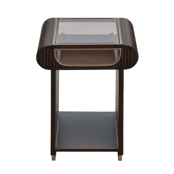 West Kensington End Table in Medium Espresso