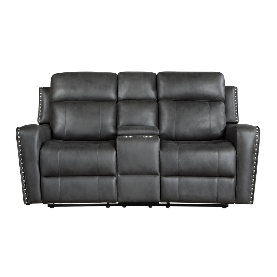 Kellen Double Reclining Love Seat with Center Console