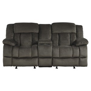 Laurelton Double Glider Reclining Love Seat with Center Console
