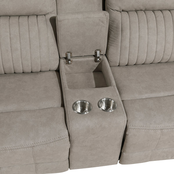 Dean Double Reclining Love Seat with Center Console