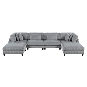 Robstown 6-Piece Modular Sectional with 2 Ottomans