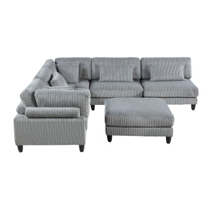 Robstown 6-Piece Modular Sectional with Ottoman-1 alternate view