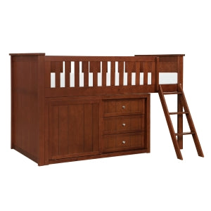 Rowe Low Loft Bunk with Dresser alternate view