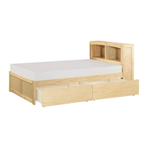 Bartly Twin Bookcase Bed with Storage Boxes