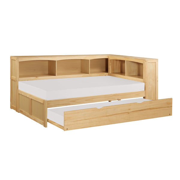 Bartly Twin Bookcase Corner Bed with Twin Trundle alternate view