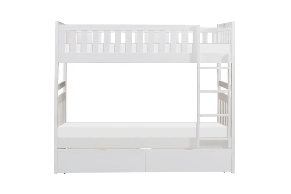 Galen Twin/Twin Bunk Bed with Storage Boxes
