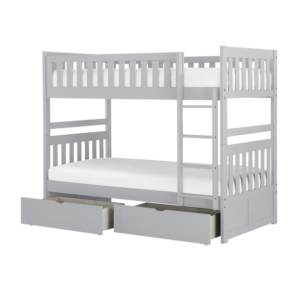 Orion (4) Twin/Twin Bunk Bed with Storage Boxes - view 2