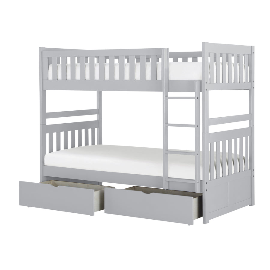 Orion (4) Twin/Twin Bunk Bed with Storage Boxes - view 2