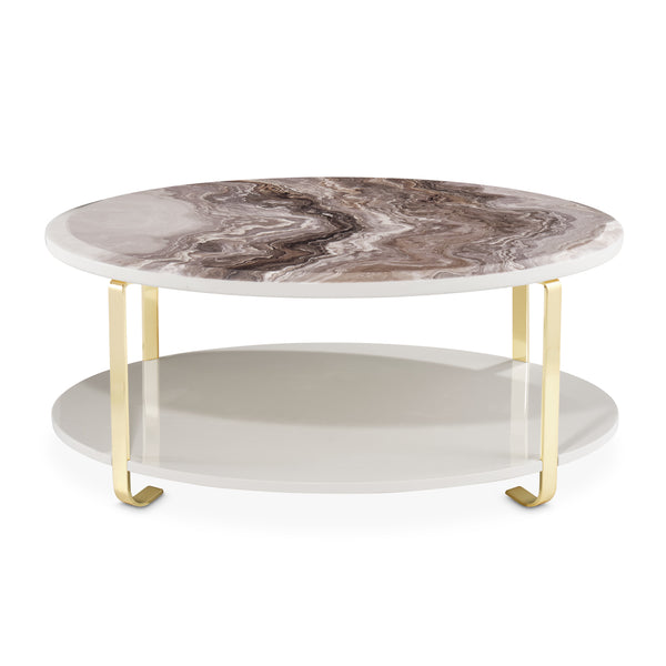 Ariana Cocktail Table in Gold alternate view