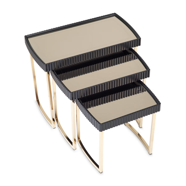 Lumière Collection Nesting Tables Onyx alternate view
