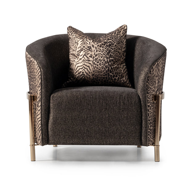Lumière Collection Accent Chair — Onyx Gold