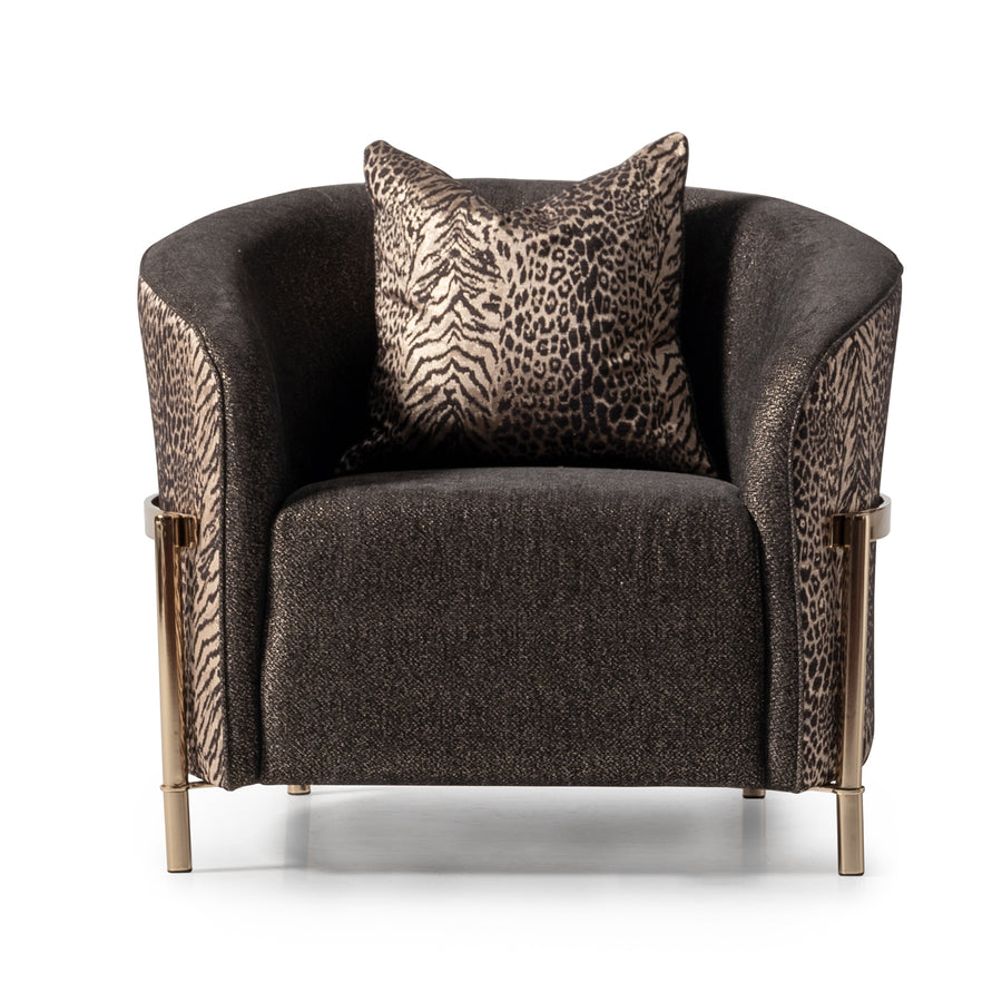 Lumière Collection Accent Chair — Onyx Gold