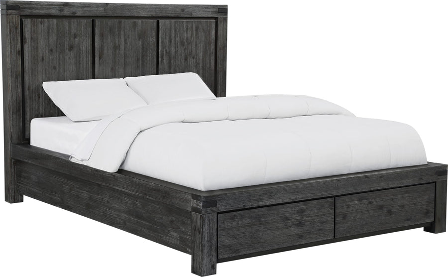 Mayfair Solid Wood Footboard Storage Bed in Graphite - View 3