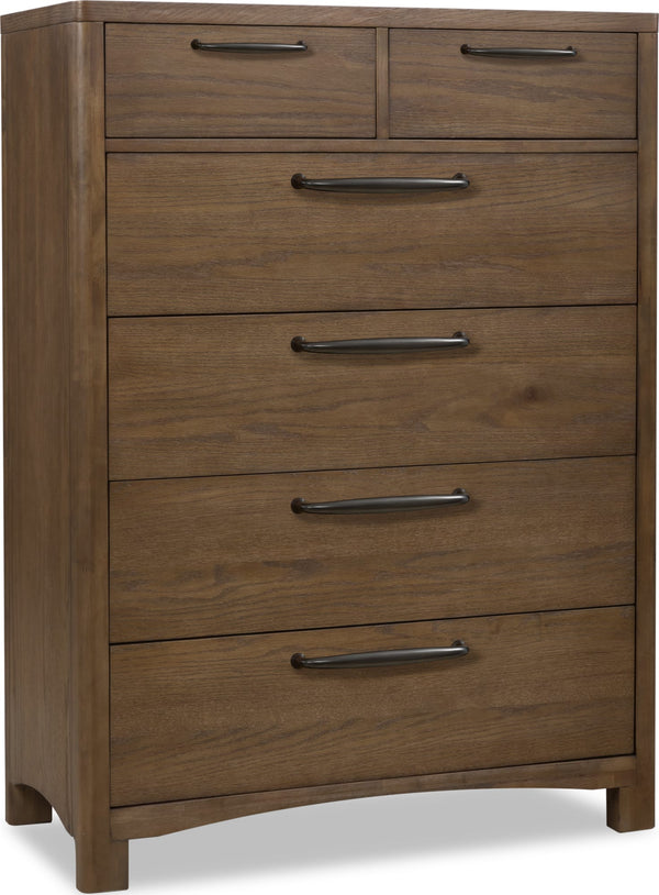 Ashley 6 Drw Chest - Tvrn Brown - View 3
