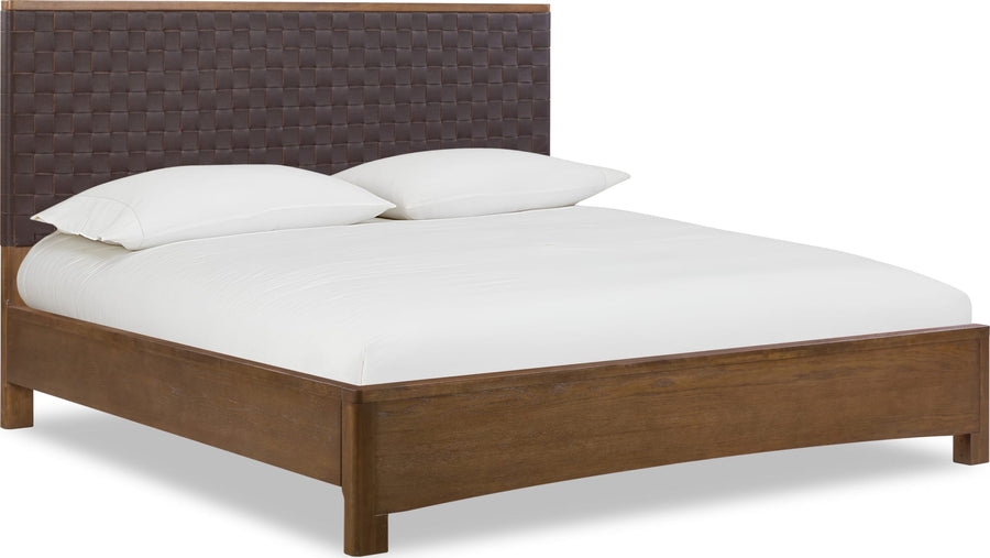 Ashley Platform Queen Bed - Dk Chair/Tobacco Brown - View 4