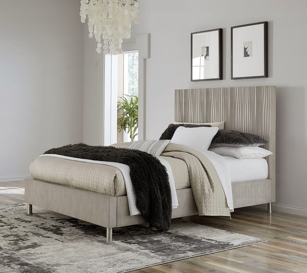 Mercer Wave-Patterned Bed in Misty Grey alternate view