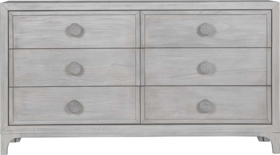 Coastal Chic Six-Drawer Dresser in Washed White - View 5