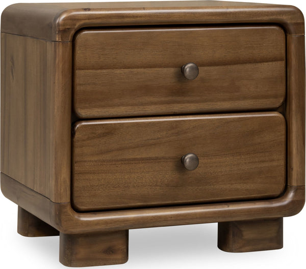 Bentley Two Drawer Acacia Wood Nightstand in Impala alternate view