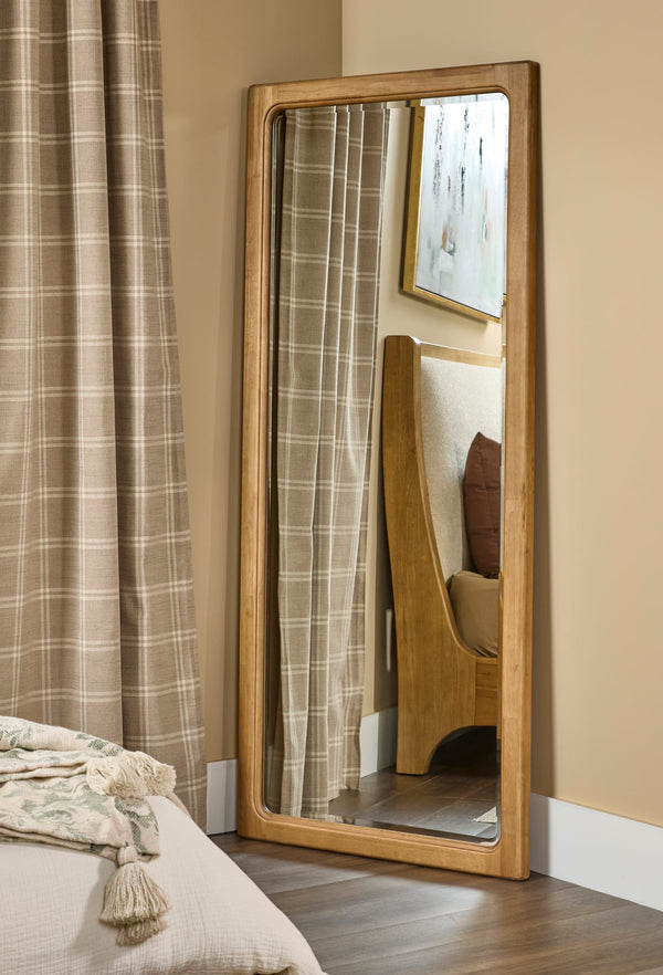 Wellington Flr Mirror - Brioche