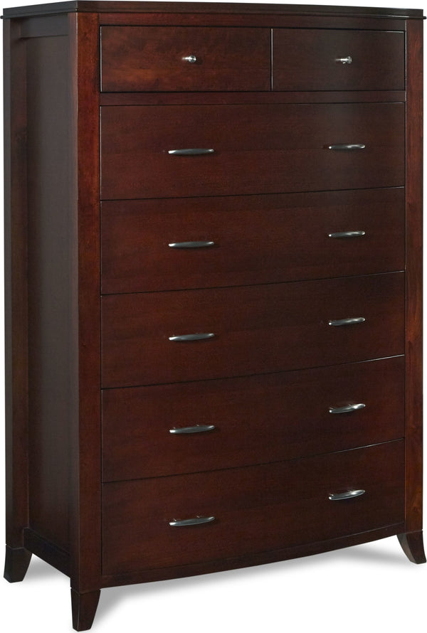 Bradford Seven Drawer Chest in Cinnamon