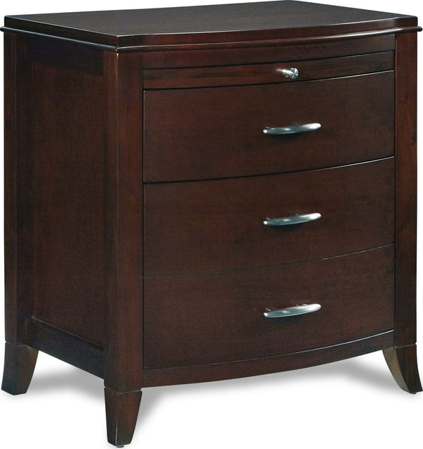 Bradford Two Drawer Nightstand in Cinnamon alternate view