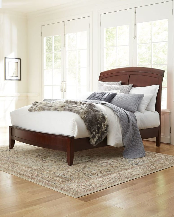 Bradford Wood Sleigh Bed in Cinnamon alternate view