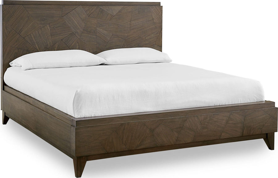 Brooks Wood Panel Bed in Wild Oats Brown - View 4